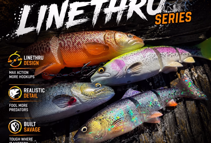 savage gear line thru series banner advertising